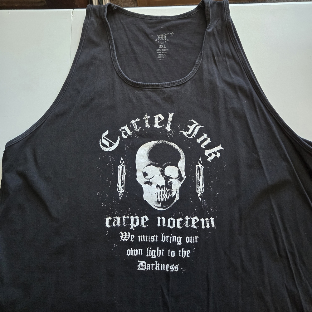 Cartel Ink Black Skull Tank Top
